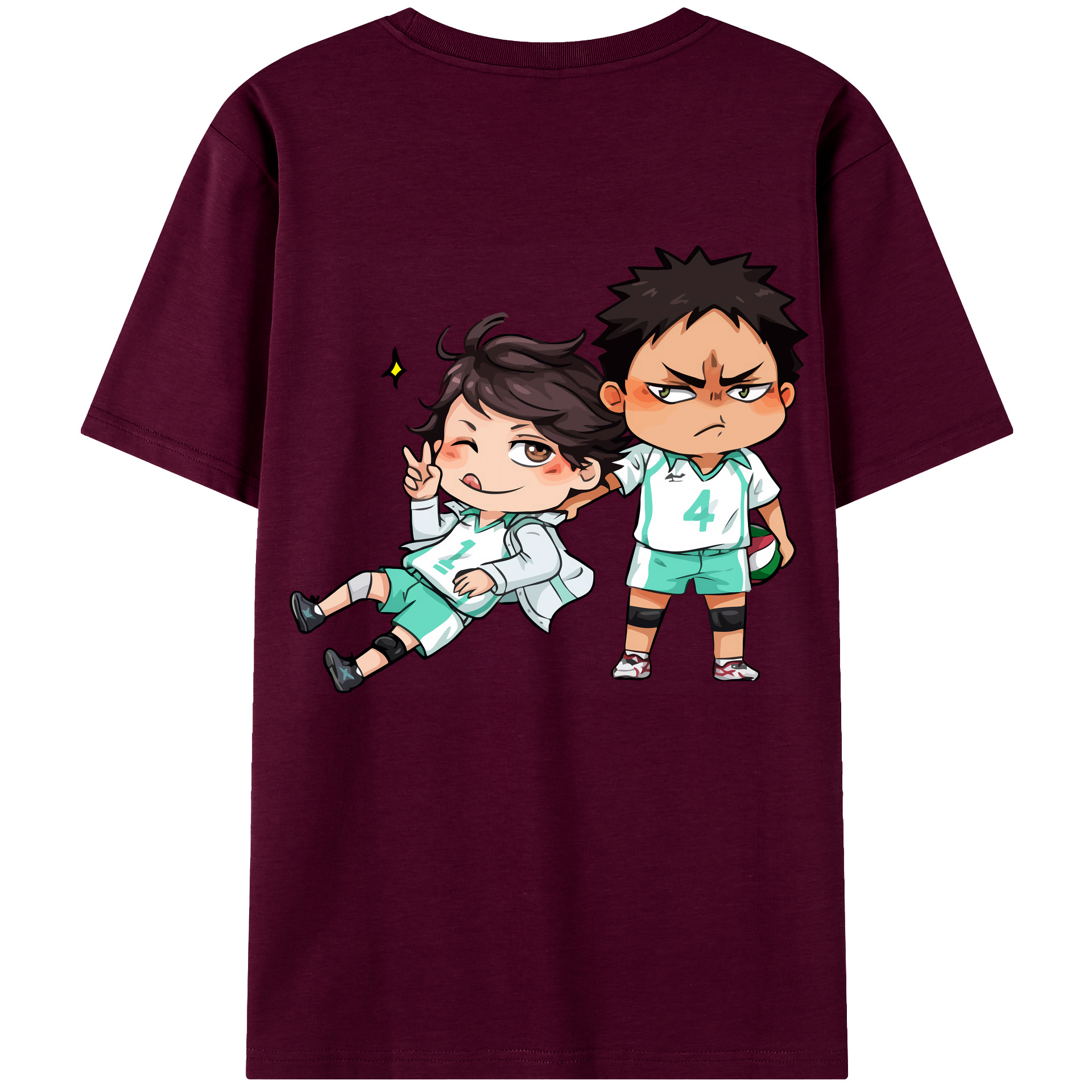 （画像用） ハイキュー!! Haikyu!! レディース半袖Tシャツ(バックプリント)